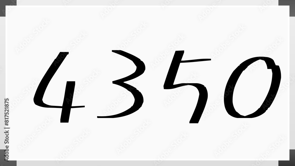 4350年のホワイトボード風イラスト 4350年のホワイトボード風イラスト