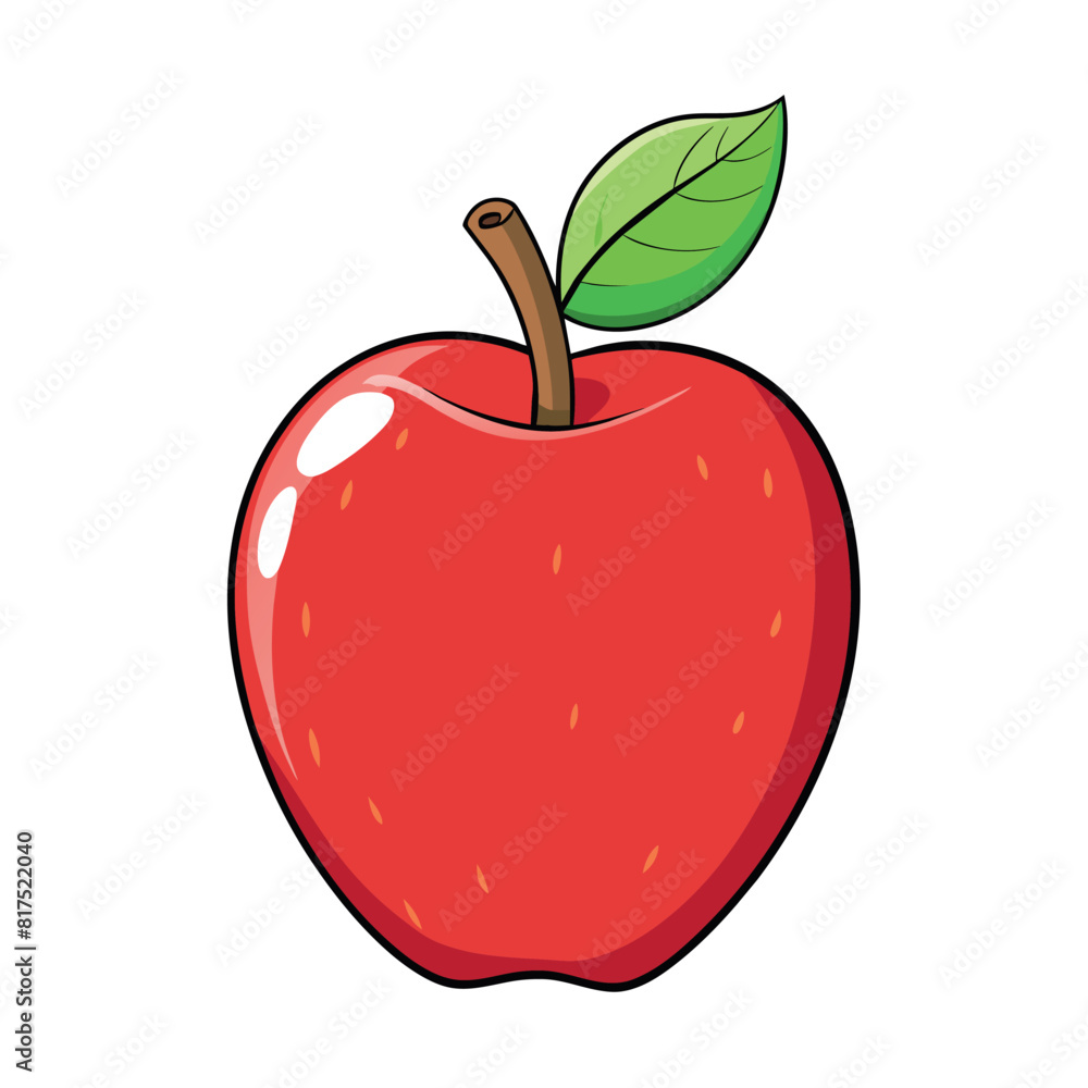 Apple cartoon vector Illustration flat style artwork concept
Apple cartoon vector Illustration flat style artwork concept