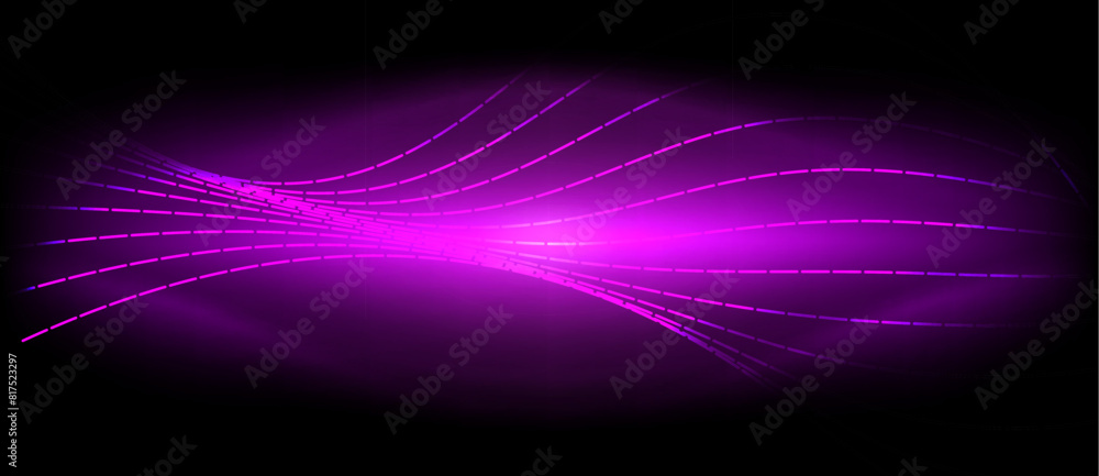 Neon wave lines with blend effect. Vector Illustration For Wallpaper, Banner, Background, Card, Book Illustration, landing page Neon wave lines with blend effect. Vector Illustration For Wallpaper, Banner, Background, Card, Book Illustration, landing page