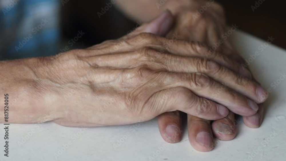 close-up of an old lonely man's hand with wrinkles. old age. elderly people concept close-up of an old lonely man's hand with wrinkles. old age. elderly people concept