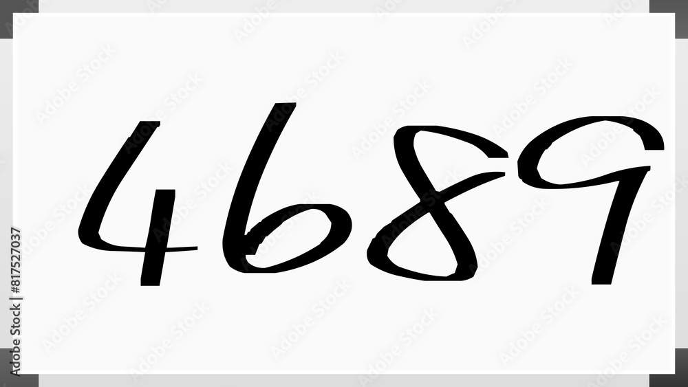 4689年のホワイトボード風イラスト 4689年のホワイトボード風イラスト