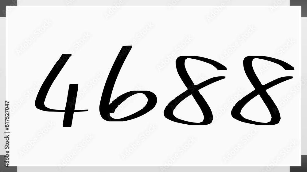 4688年のホワイトボード風イラスト 4688年のホワイトボード風イラスト