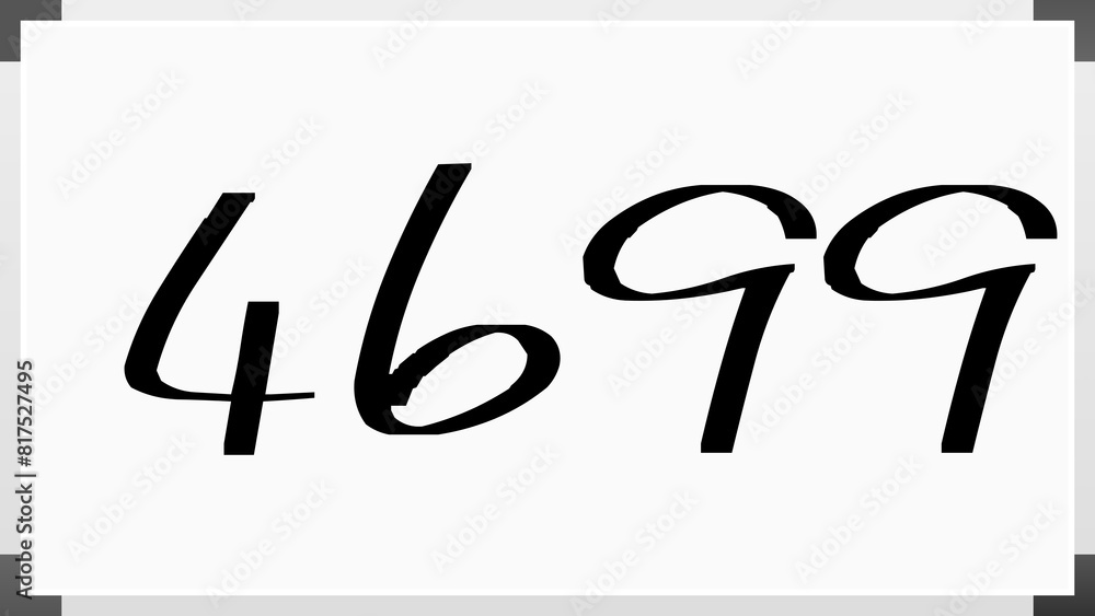 4699年のホワイトボード風イラスト 4699年のホワイトボード風イラスト