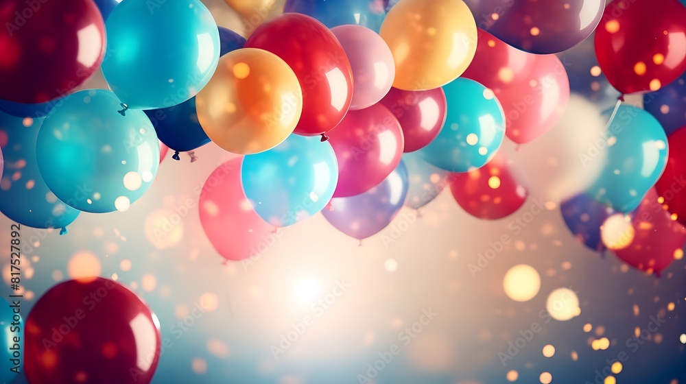 Colorful and fun party mood balloon background Colorful and fun party mood balloon background