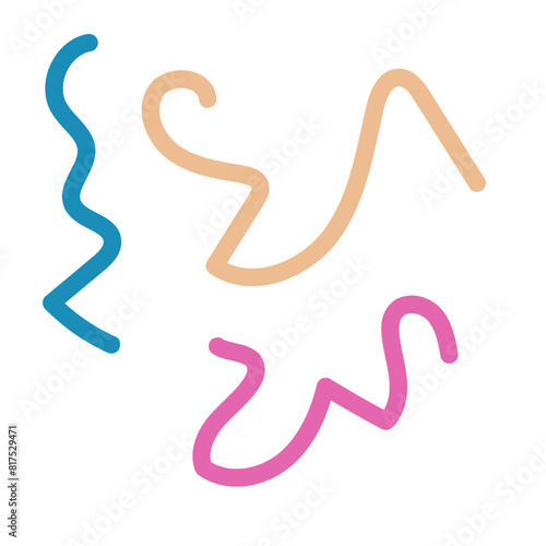 Colorful lines decor modern graphic