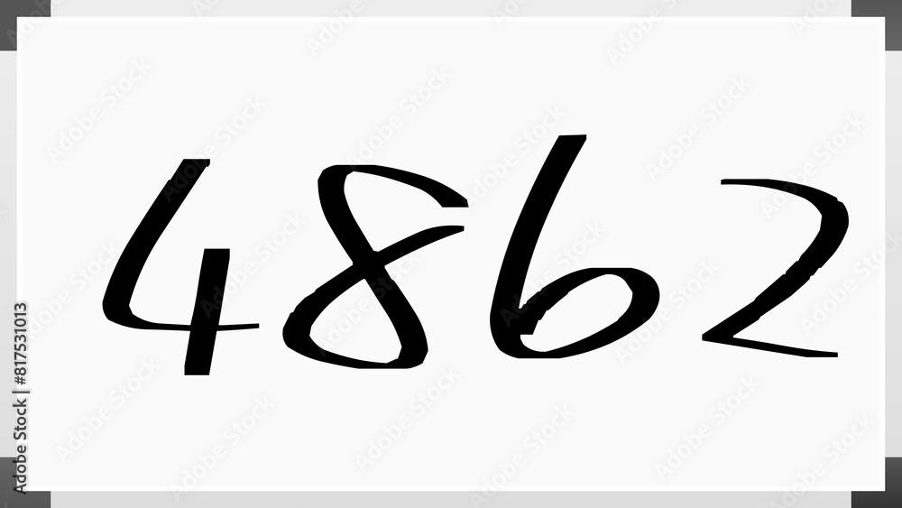 4862年のホワイトボード風イラスト 4862年のホワイトボード風イラスト