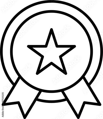 Excellence outline icon vector