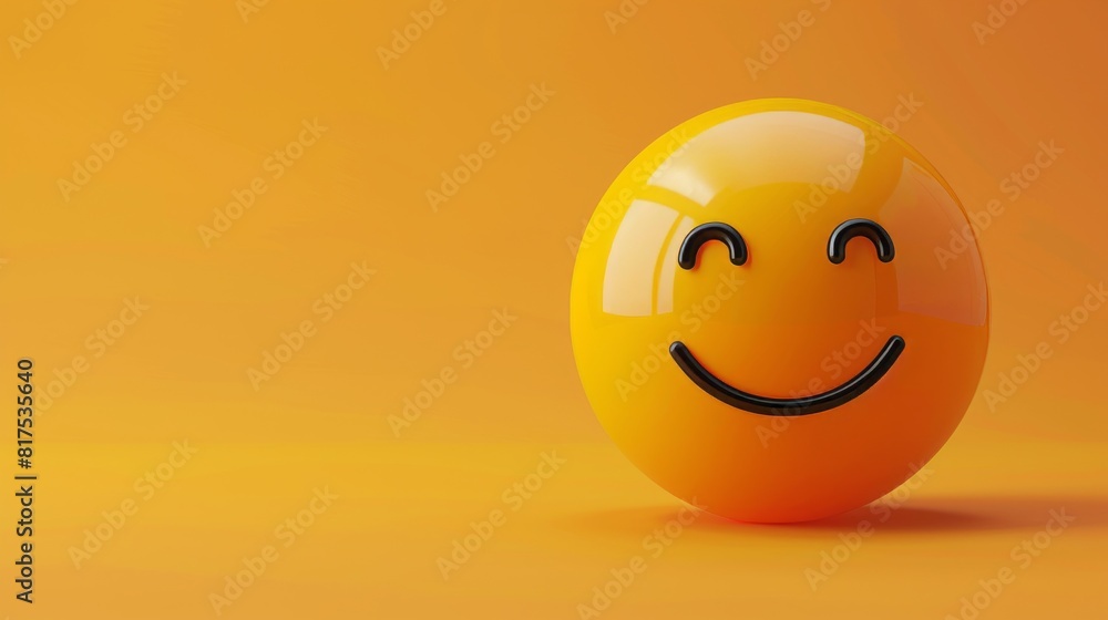 national smiley day, 3d illustration, with copy space. world emoji day national smiley day, 3d illustration, with copy space. world emoji day