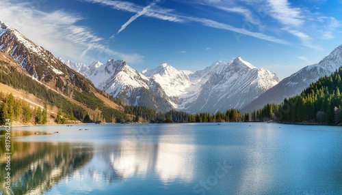 Lake and mountain