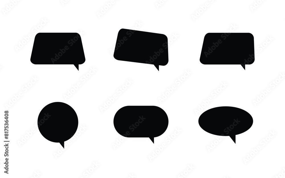 Set of speech bubble collection design Set of speech bubble collection design