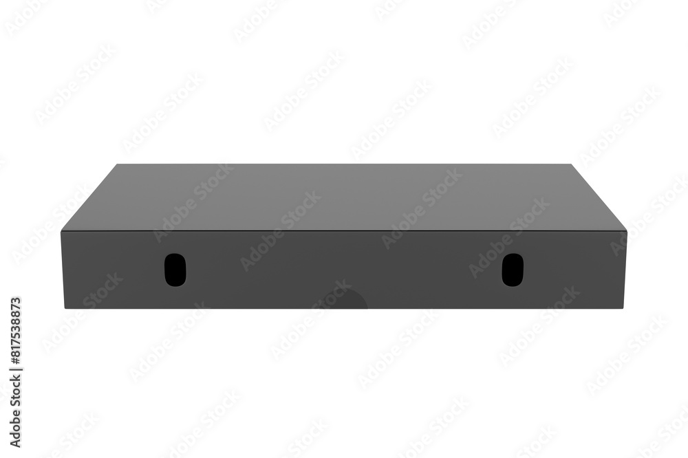 Corrugated Paper Box Mockup Isolated On White Box. 3d illustration Corrugated Paper Box Mockup Isolated On White Box. 3d illustration