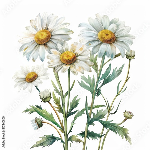 Watercolor Daisy Clipart