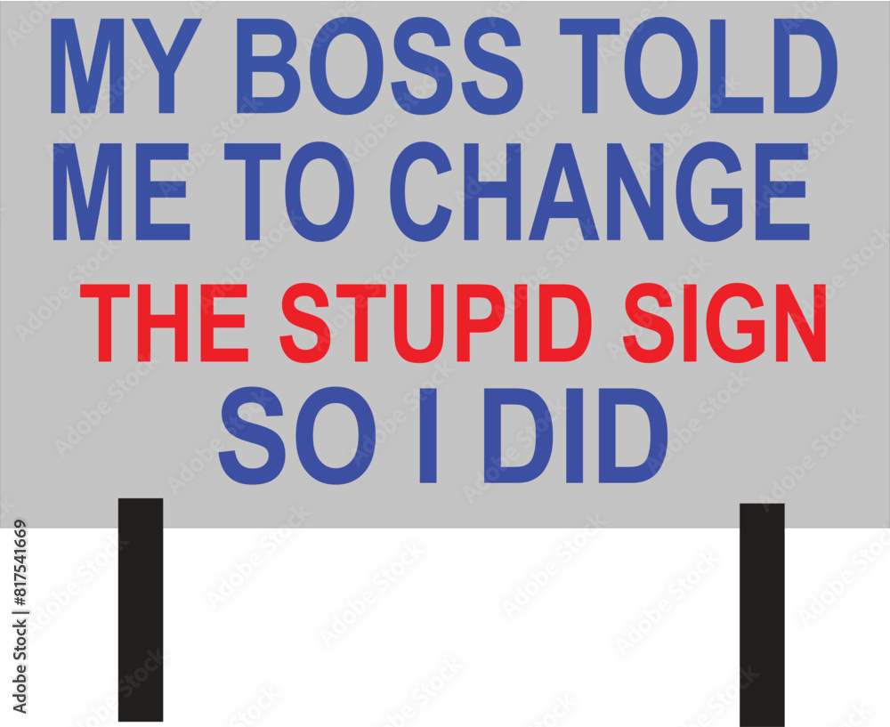 Fototapeta premium road sign vector art.