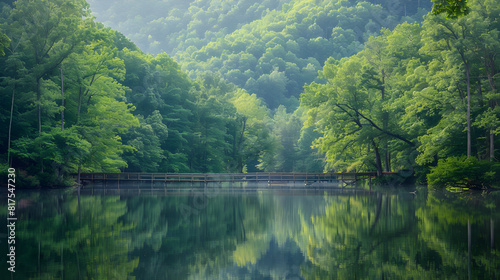 Serene Tranquility: Embracing the untouched beauty of a West Virginia State Park