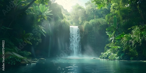 Amazing beauty of Asian nature featuring a tropical waterfall 