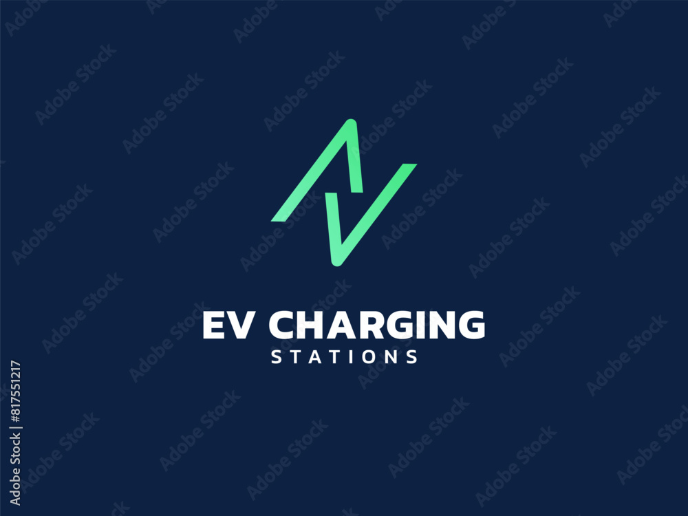 Electric vehicle charging with letter V Volt symbol logo vector design concept. Letter v logotype symbol for Electric Car, EV station, ui, web, ev business, infographic, new technology, infographic. Electric vehicle charging with letter V Volt symbol logo vector design concept. Letter v logotype symbol for Electric Car, EV station, ui, web, ev business, infographic, new technology, infographic.