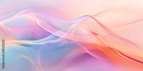 Digital art soft contrast abstract background, minimal lines patterns wavy backdrop edge line, generated ai
