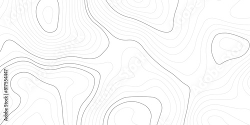Wave topographic doted lines contour map, topographic wavy map dot line background. Abstract geographic wave grid line map. Vector illustration.
