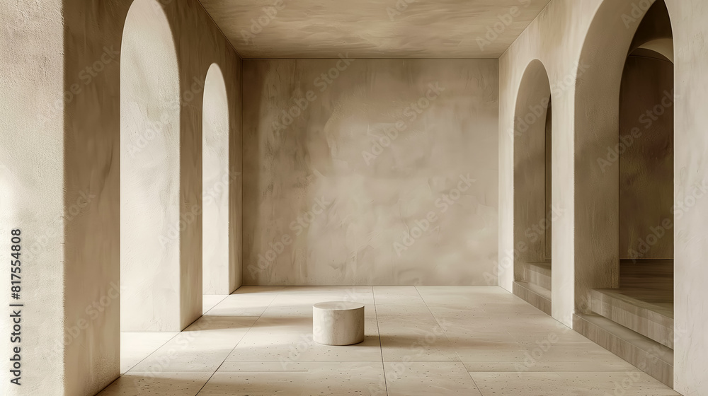 Subtle Zen wallpaper featuring minimalist geometric arches Subtle Zen wallpaper featuring minimalist geometric arches