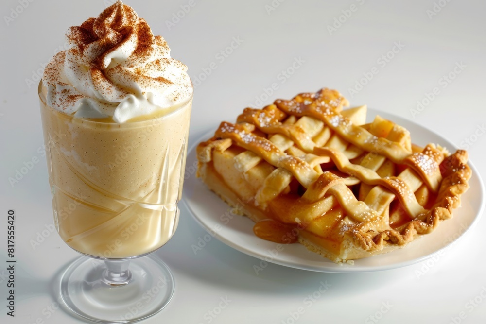 Smooth and Creamy Apple Pie Shake with Whipped Cream Smooth and Creamy Apple Pie Shake with Whipped Cream