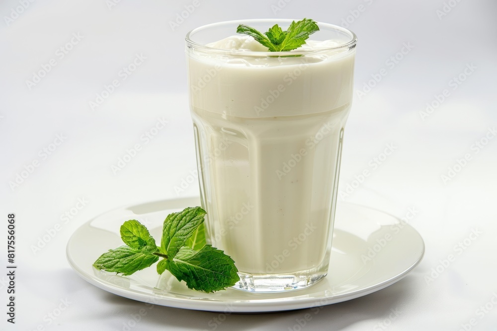 Smooth and Creamy Turkish Yogurt Shake with Mint Smooth and Creamy Turkish Yogurt Shake with Mint