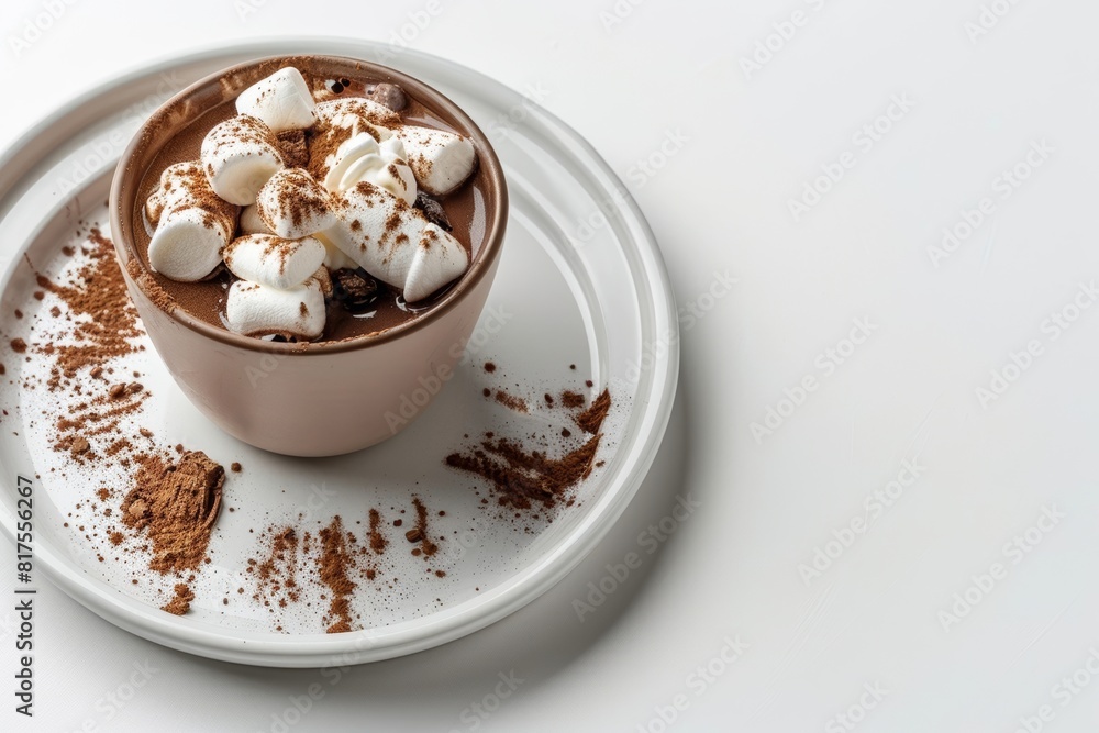 Avenue's Hot Chocolate Garnished with Cocoa Powder Avenue's Hot Chocolate Garnished with Cocoa Powder
