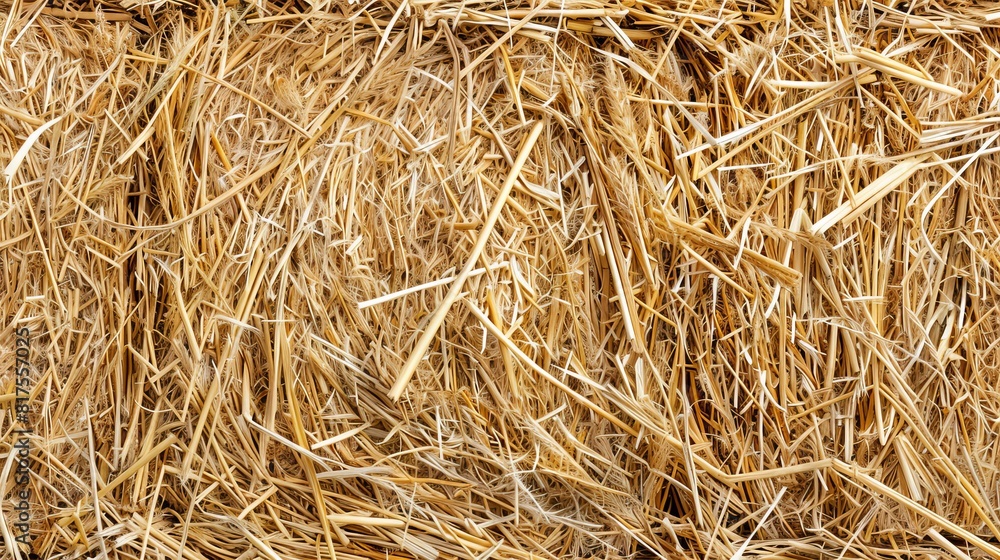 Close-up of straw bales, emphasizing texture and natural tones, perfect for advertising, isolated against a clean background Close-up of straw bales, emphasizing texture and natural tones, perfect for advertising, isolated against a clean background