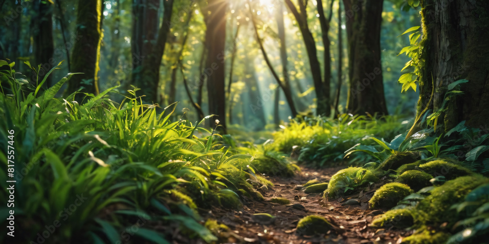Obraz premium morning in the forest