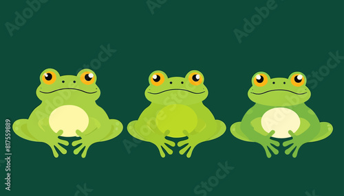 Nature's Jewels: A Captivating Illustration of  Frogs 