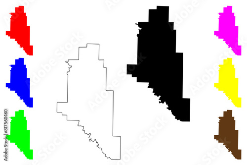 Monroe County, Arkansas (U.S. county, United States of America,USA, U.S., US) map vector illustration, scribble sketch Monroe map photo