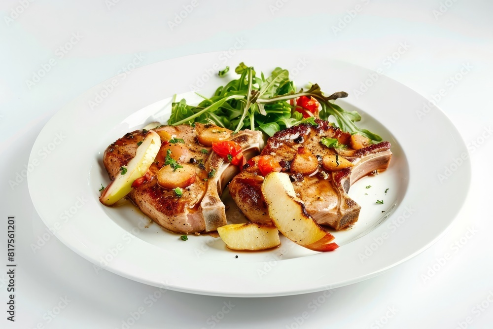 Flavor-packed Apple Ginger Pork Chops with Caramelized Onions and Sautéed Raisins Flavor-packed Apple Ginger Pork Chops with Caramelized Onions and Sautéed Raisins