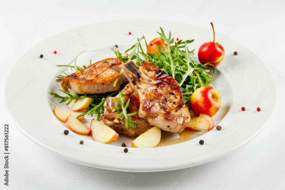 Deliciously Tender Apple Ginger Pork Chops with Caramelized Onions and Sautéed Raisins Deliciously Tender Apple Ginger Pork Chops with Caramelized Onions and Sautéed Raisins