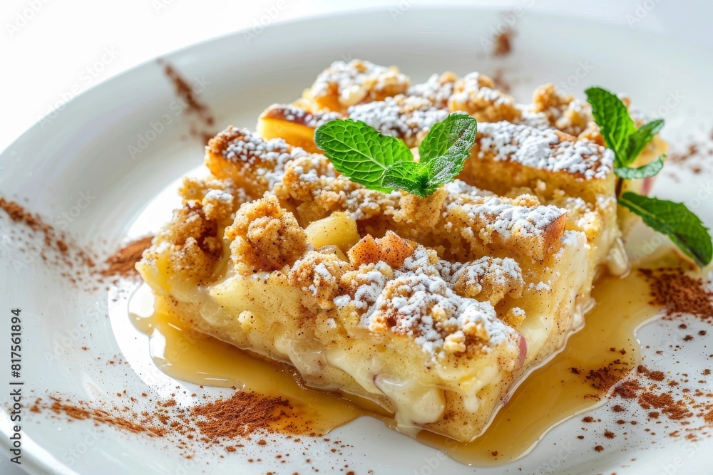 Enthralling Apple Crisp Bread Pudding with Velvety Brandy Sauce Enthralling Apple Crisp Bread Pudding with Velvety Brandy Sauce