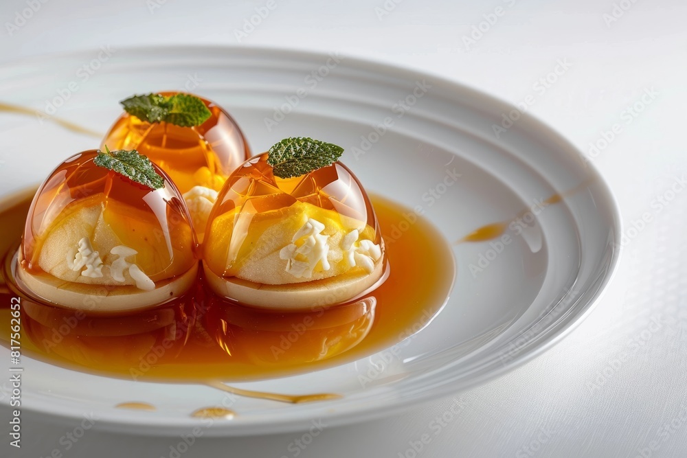 Appleandy Perfection: Apple Cider Jelly with Custard-Filled Apples and Orange Zest Appleandy Perfection: Apple Cider Jelly with Custard-Filled Apples and Orange Zest