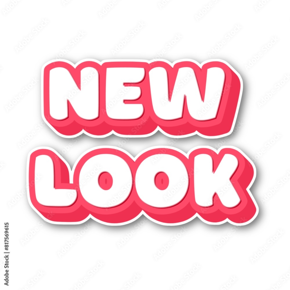 3D New look text poster 3D New look text poster