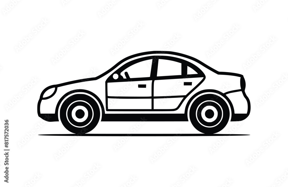 Flat Automobile icon symbol vector Illustration. Flat Automobile icon symbol vector Illustration.