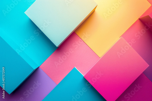 Minimalist geometric gradient color shapes for background 