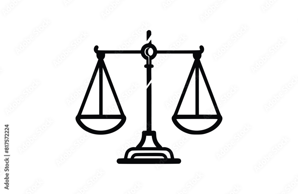 Flat Balance-scale icon symbol vector Illustration. Flat Balance-scale icon symbol vector Illustration.
