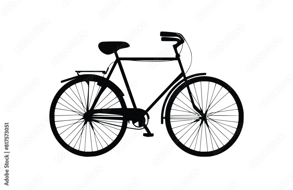 Flat Bicycle icon symbol vector Illustration.