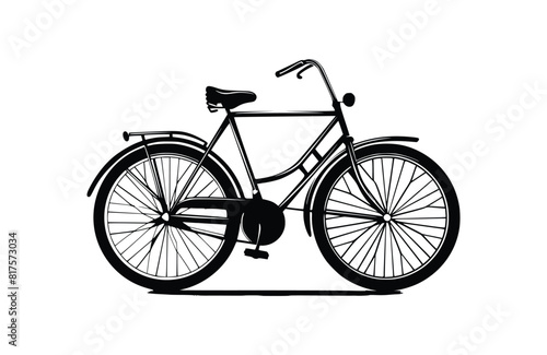 Flat Bicycle icon symbol vector Illustration.