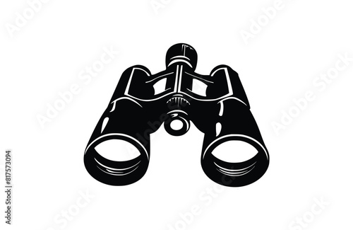 Flat Binoculars icon symbol vector Illustration.