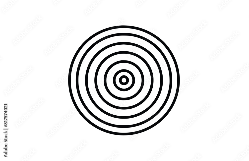 Bullseye icon flat vector illustration. Bullseye icon flat vector illustration.