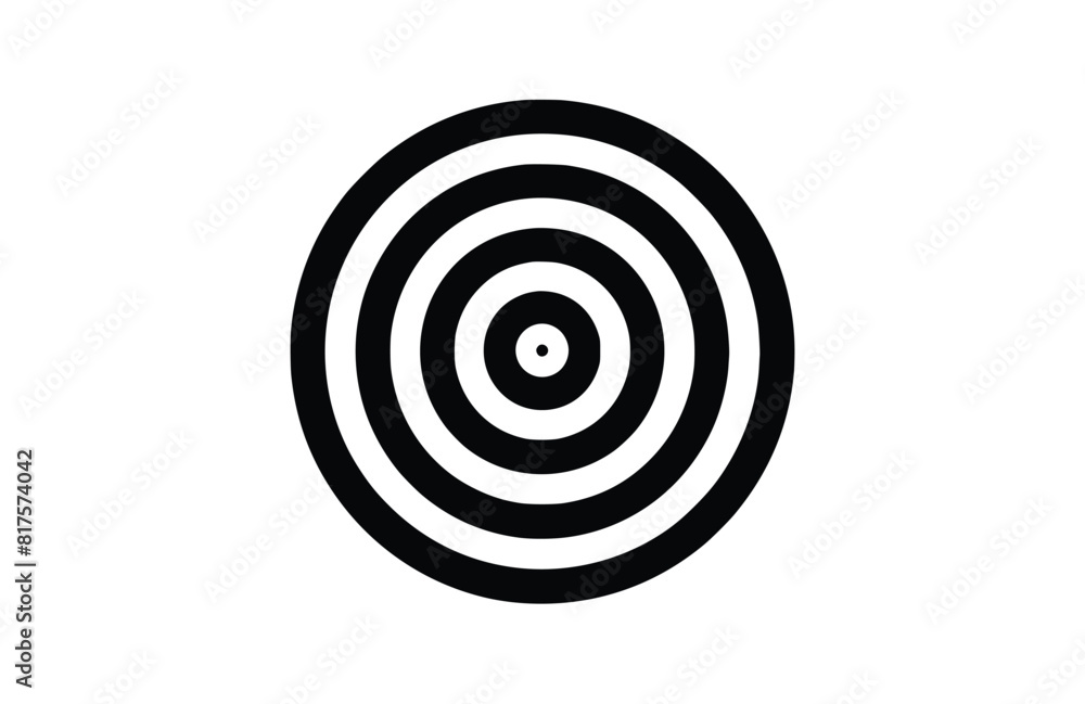 Flat Bullseye icon symbol vector Illustration. Flat Bullseye icon symbol vector Illustration.