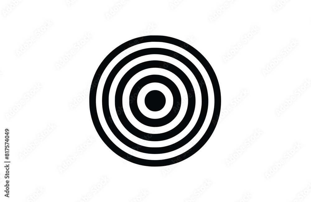 Flat Bullseye icon symbol vector Illustration. Flat Bullseye icon symbol vector Illustration.