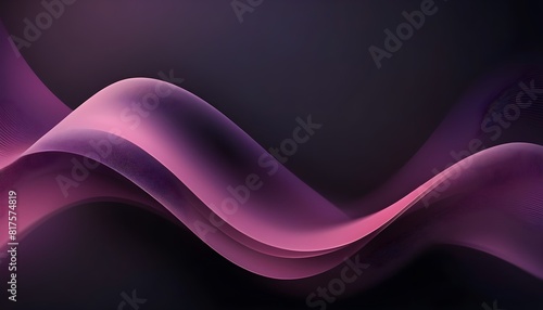 Abstract dark background wallpaper with pink and purple wave pattern