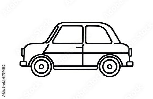 Flat Car icon symbol vector Illustration. © Md Mojammel