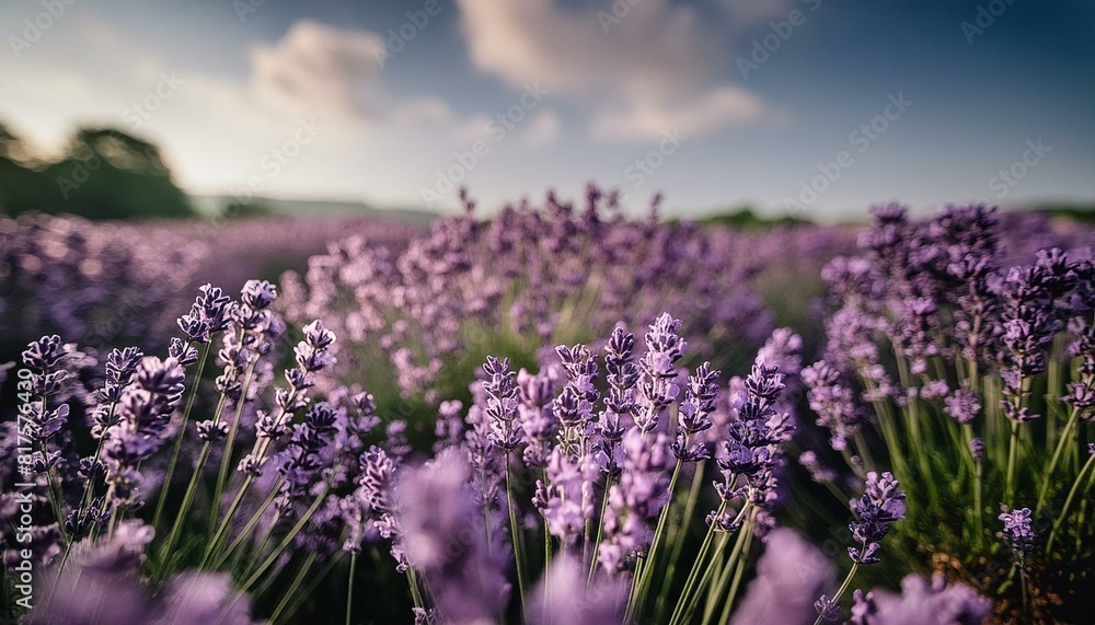 Obraz premium Cinematic Lavender: Macro Beauty with Shallow Depth of Field