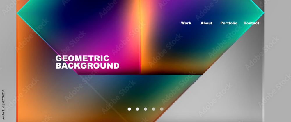 Flowing bright neon gradients geometric abstract background with triangles and lines. Fluid color pattern of color liquid gradient background for wallpaper, banner, background, card, landing page Flowing bright neon gradients geometric abstract background with triangles and lines. Fluid color pattern of color liquid gradient background for wallpaper, banner, background, card, landing page