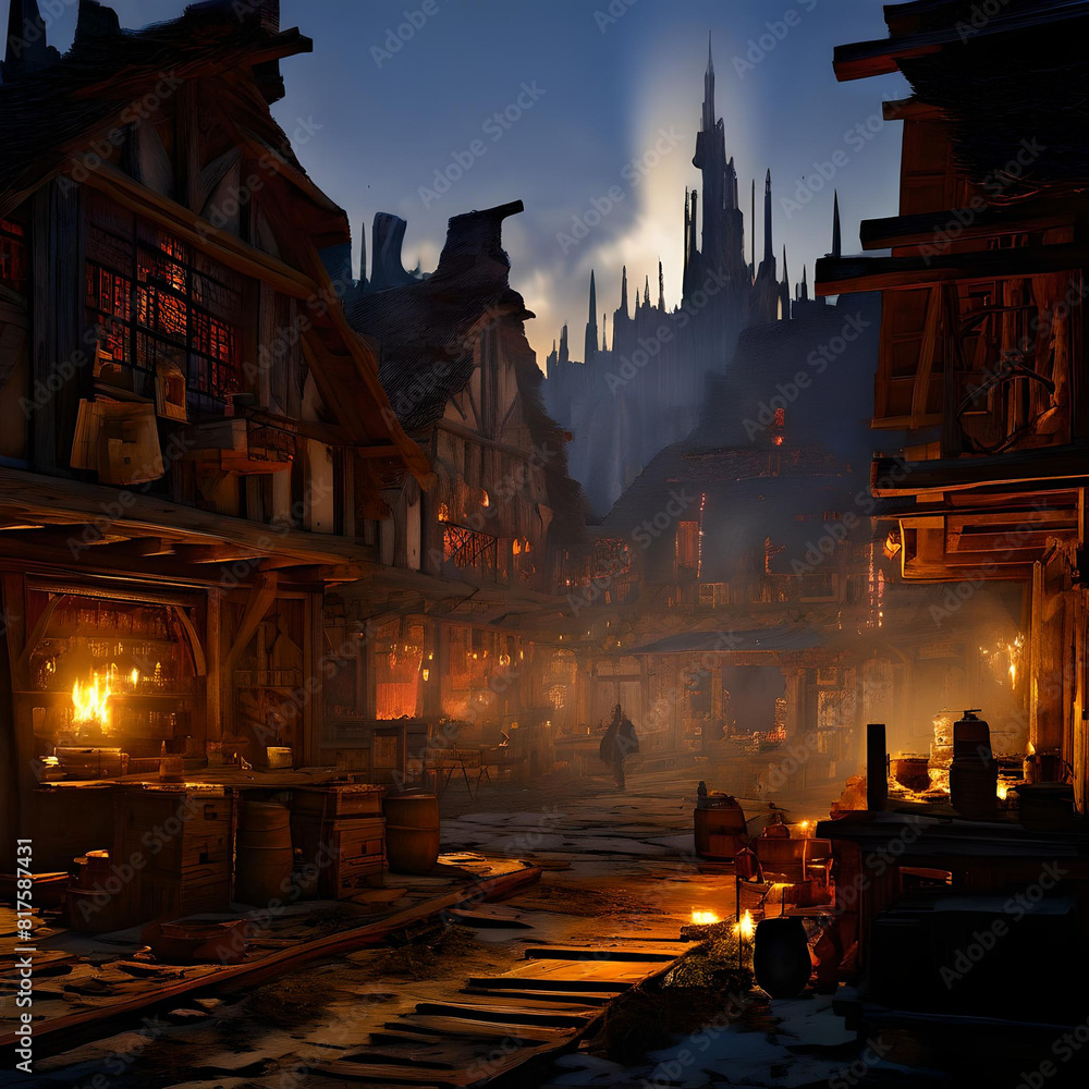 Naklejka premium old town square