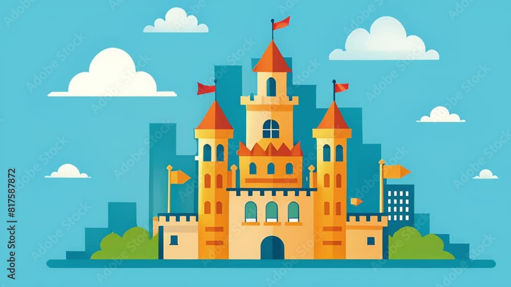 A mighty castle made from a combination of assets such as stocks bonds and real estate depicts the lasting benefits of diversifying ones A mighty castle made from a combination of assets such as stocks bonds and real estate depicts the lasting benefits of diversifying ones